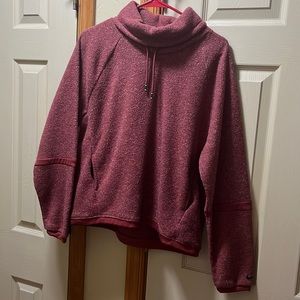 Light maroon Nike title neck pullover women size medium